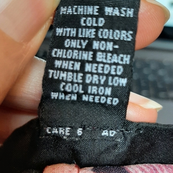 Lands' End Geometric Print Surplice Tank Sun Dress Size XS Green Knee Length - Picture 6 of 6